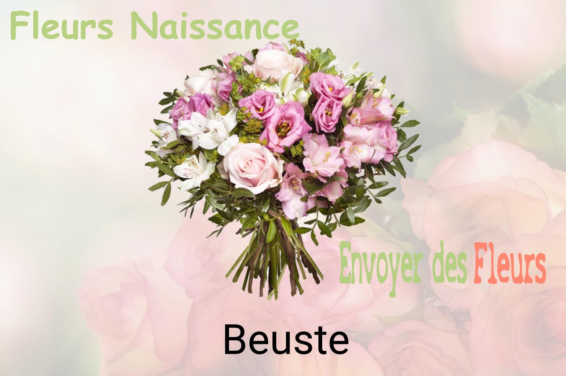 Bouquet de fleurs de naissance livré à Beuste